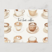 Carte Postale Mais d'abord, les tasses à café (Devant)