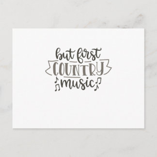 Carte Postale Mais la première musique country