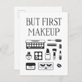 Carte Postale Mais le premier maquillage (Devant / Derrière)