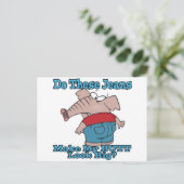 Carte Postale mais regardez gros éléphant dans le dessin de jean (Debout devant)