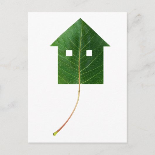 Carte Postale Maison à feuilles (Devant)