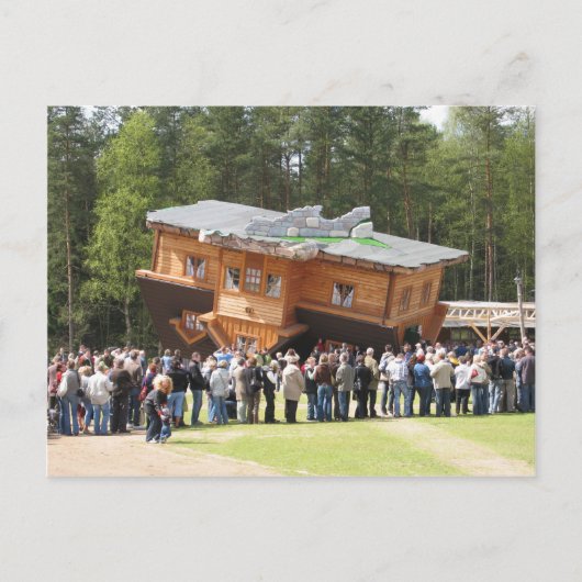 Carte Postale Maison à l'envers (Devant)