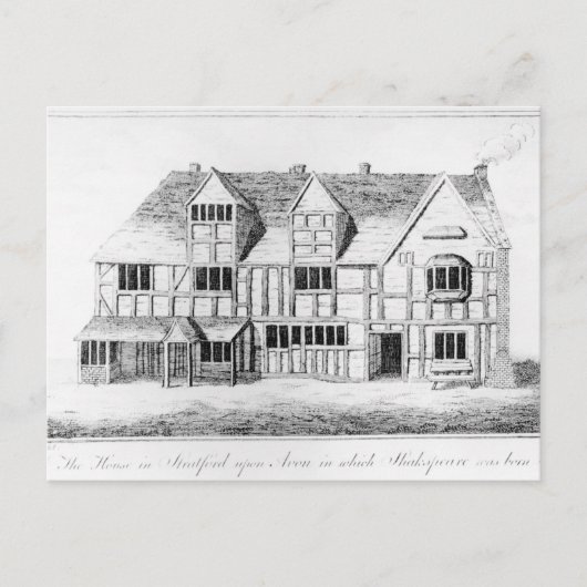 Carte Postale Maison à Stratford-upon-Avon (Devant)