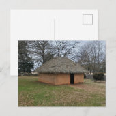 Carte Postale Maison à toit de chaume Etowah (Devant / Derrière)