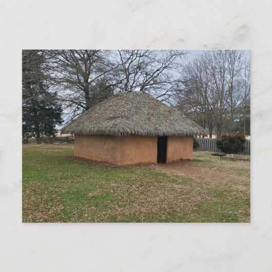 Carte Postale Maison à toit de chaume Etowah (Devant)