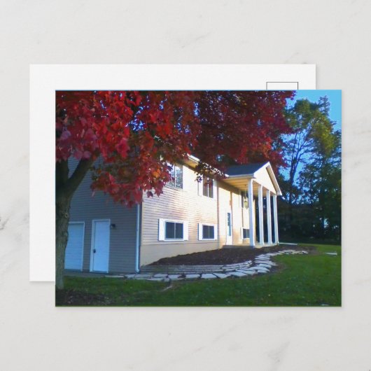 Carte Postale Maison à vendre. (Devant / Derrière)