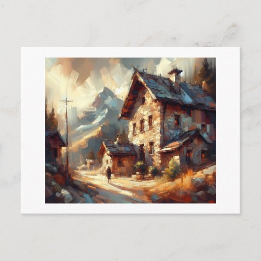Carte Postale Maison ancienne en pierre, (Devant)