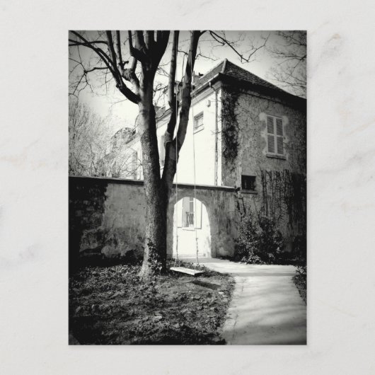 Carte Postale Maison ancienne et jardin à Montmarte (Devant)