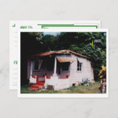 Carte Postale Maison ancienne jamaïcaine (Devant / Derrière)