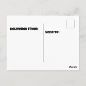 Carte Postale Maison arborée et citrouilles (Dos)