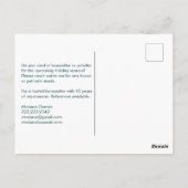 Carte Postale Maison assise Animaux de compagnie assise Maison (Dos)