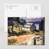 Carte Postale Maison Au Bord Du Lac (Devant / Derrière)