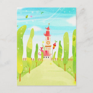 Carte Postale maison au bout de la route