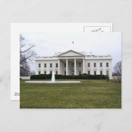 Carte Postale Maison Blanche (Devant / Derrière)