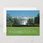 Carte Postale Maison Blanche de Washington (Devant / Derrière)