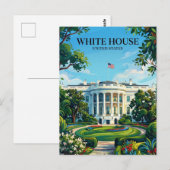 Carte Postale Maison Blanche District de Columbia (Devant / Derrière)