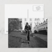 Carte Postale Maison Blanche, pelouse verte, années 1930 (Devant / Derrière)