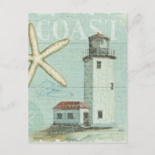 Carte Postale Maison Blanche sur la plage