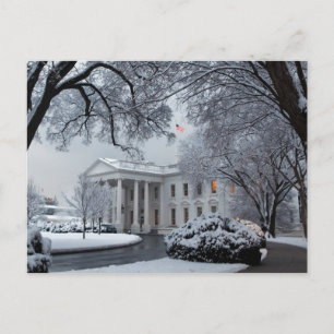 Carte Postale Maison Blanche Winter Wonderland