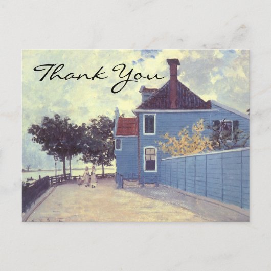 Carte Postale Maison bleue de Monet à Zaandam (Devant)