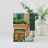 Carte Postale Maison Canal à Amsterdam (Debout devant)