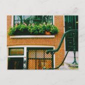 Carte Postale Maison Canal à Amsterdam (Dos)