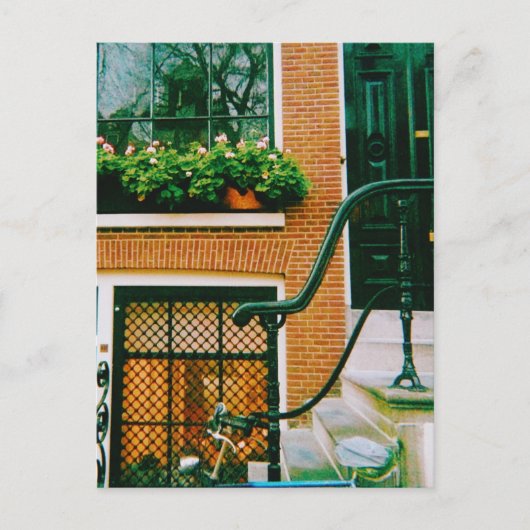 Carte Postale Maison Canal à Amsterdam (Devant)