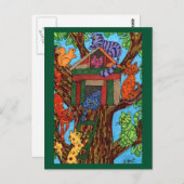 Carte Postale Maison Cat Tree (Devant / Derrière)