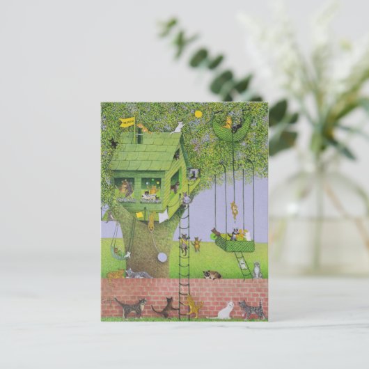 Carte Postale Maison Cat Tree (Debout devant)