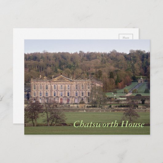 Carte Postale Maison Chatsworth (Devant / Derrière)