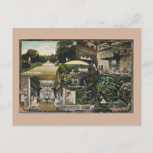 Carte Postale Maison Chatsworth (Devant)