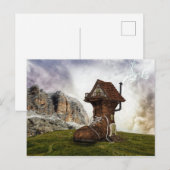 Carte Postale Maison chaussure (Devant / Derrière)