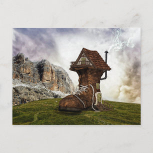 Carte Postale Maison chaussure