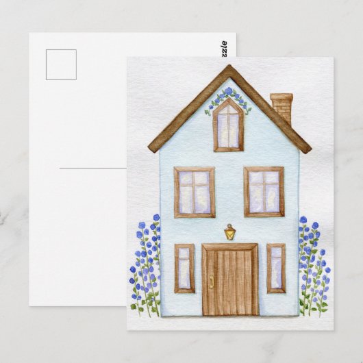 Carte postale maison confortable (Devant / Derrière)