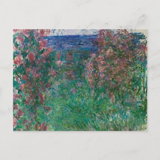 Carte Postale Maison dans les roses, Monet (Devant)