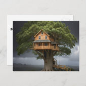 Carte Postale Maison d'arbre ronde (Devant / Derrière)