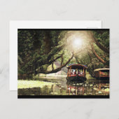 Carte Postale Maison de bateau du Kerala (Devant / Derrière)