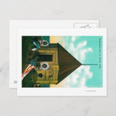 Carte Postale Maison de bloc russe à St. Michael, Alaska (Devant / Derrière)