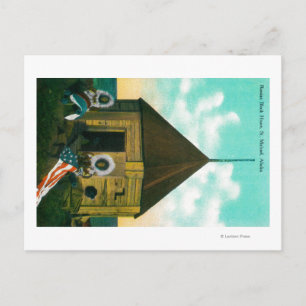 Carte Postale Maison de bloc russe à St. Michael, Alaska