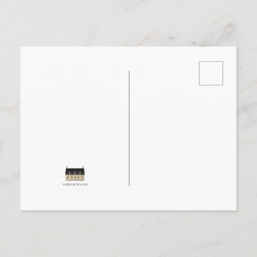 Carte Postale Maison de Cabine A-Frame (Dos)