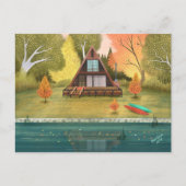 Carte Postale Maison de Cabine A-Frame (Devant)