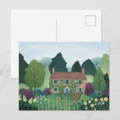 Carte Postale Maison de campagne anglaise (Devant / Derrière)
