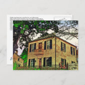 Carte Postale Maison de Charles Jung, Fredericksburg, TX (Devant / Derrière)