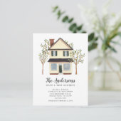 Carte Postale Maison de charme | Faire-part de déplacement (Debout devant)