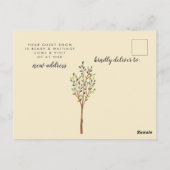 Carte Postale Maison de charme | Faire-part de déplacement (Dos)