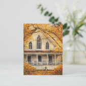 Carte Postale Maison de charpentier néo-gothique fantastique  (Debout devant)