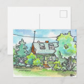 Carte Postale Maison de cottage sur 89 (Devant / Derrière)