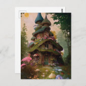 Carte Postale Maison de fée (Devant / Derrière)
