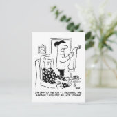 Carte Postale Maison de Feuilles pour le dessin animé du pub (Debout devant)