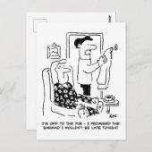 Carte Postale Maison de Feuilles pour le dessin animé du pub (Devant / Derrière)